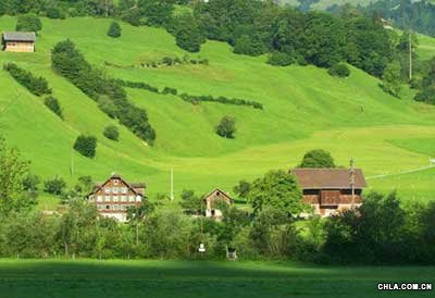 瑞士乡村美丽风光图片