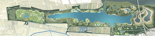崇明北湖地区总体规划平面图