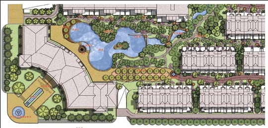 小区园林景观平面图; 别墅绿化平面图图片下载分享; 中式庭院平面图图