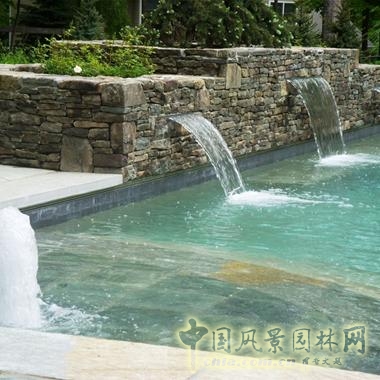 美国私家庭院水池设计