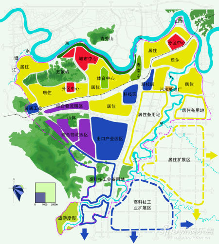 南宁市五象新区概念性总体规划简介_城市绿地