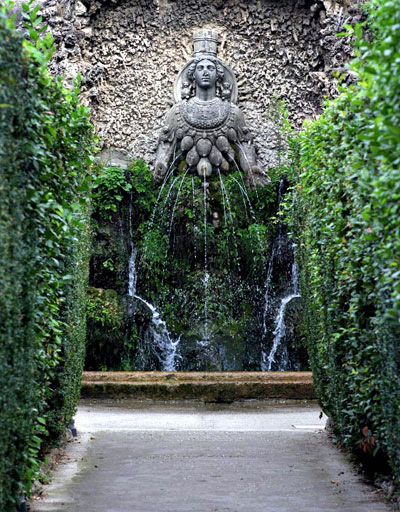 埃斯特庄园 喷泉 百泉宫 圣杯喷泉 园林设计
