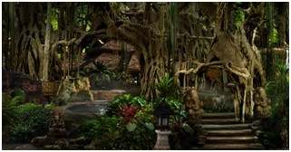 夏岩打造的天津龙达温泉城是亚洲最大的室内热带雨林温泉