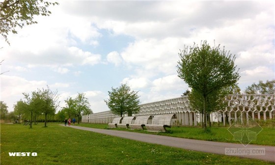 荷兰马克西姆公园蜂网状长廊_公园绿地|规划设