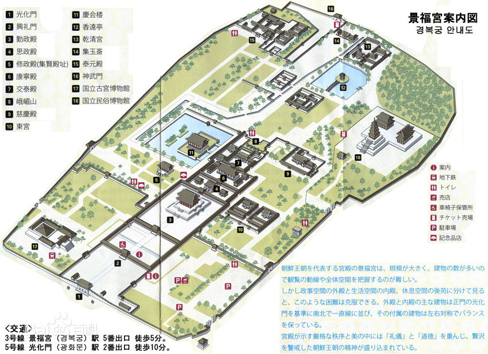 景福宫平面示意图