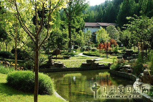 中国井冈山干部学院 园林绿化 景观照明