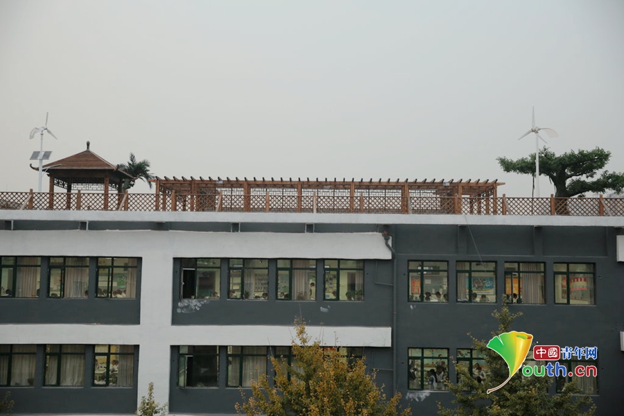 北京八一中学 屋顶花园 楼顶游泳池 楼顶花园