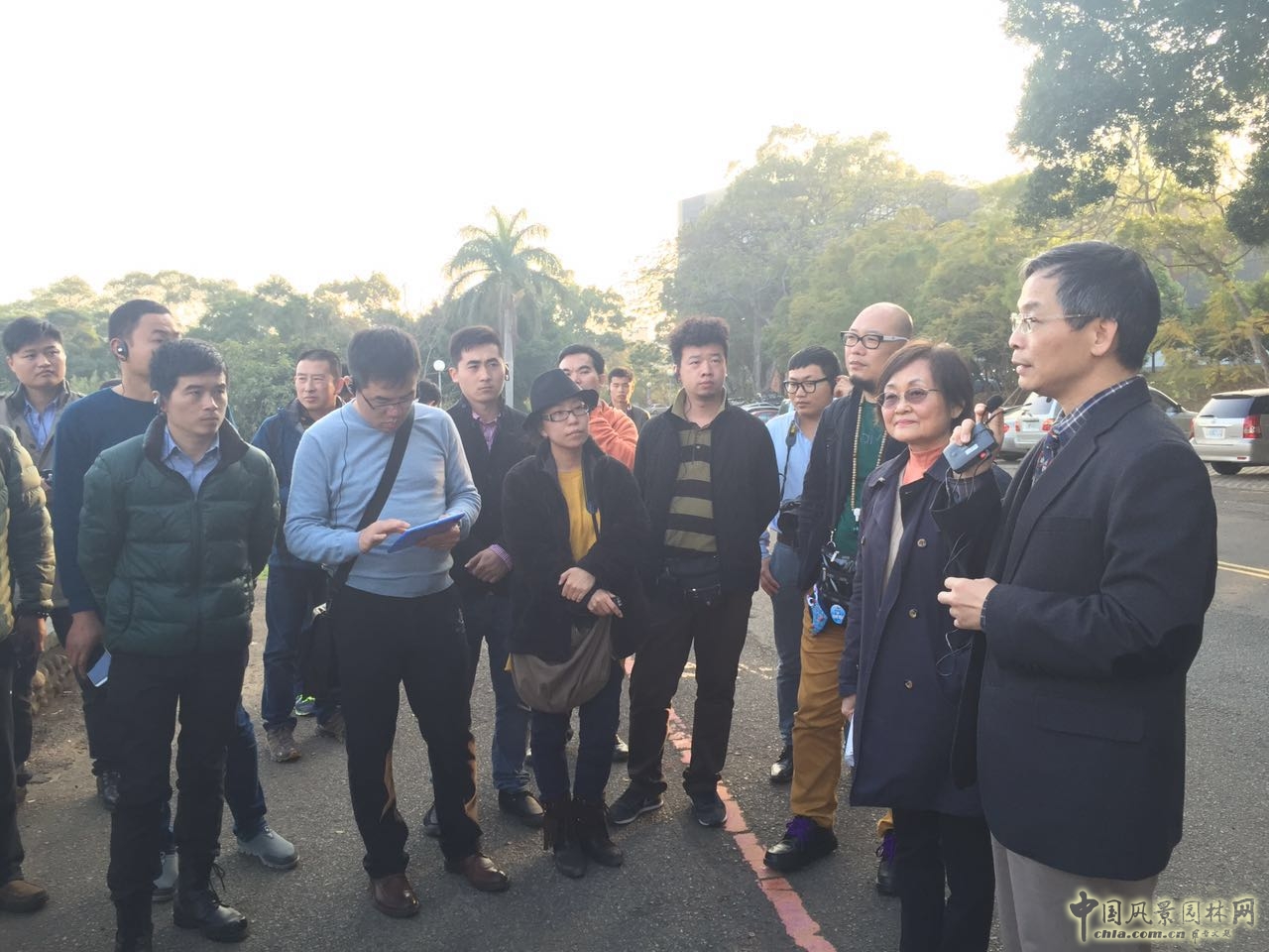 台湾园林专业考察团参观访问东海大学