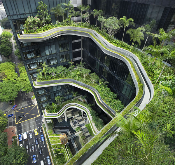 新加坡空中花园皮克林宾乐雅酒店景观设计
