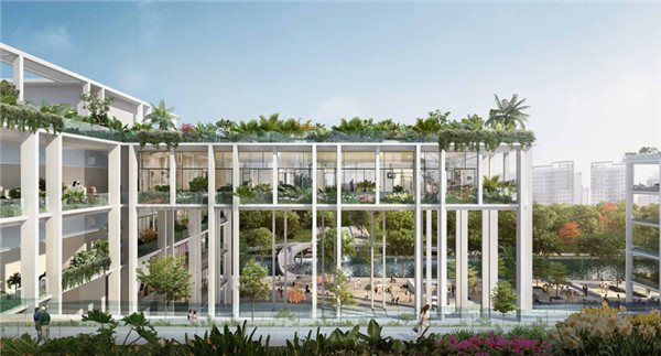 城市绿洲:新加坡社区中心和综合医院大楼景观