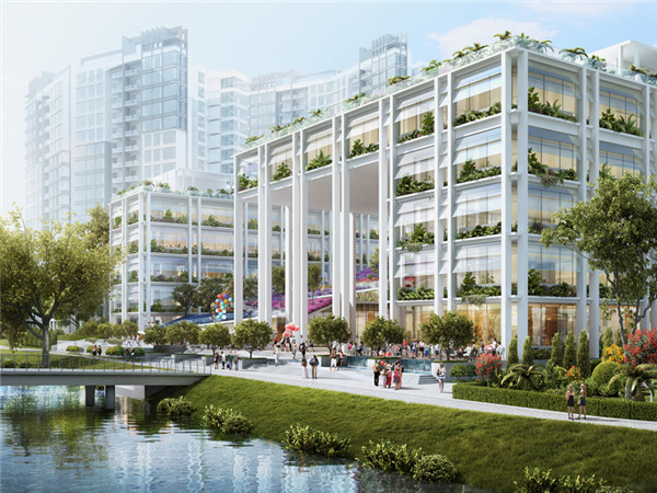 城市绿洲:新加坡社区中心和综合医院大楼景观