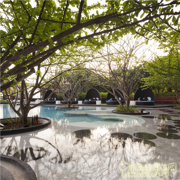 泰国芭提雅希尔顿酒店屋顶花园