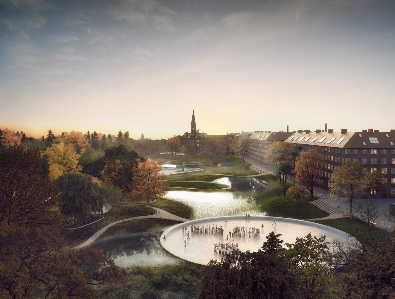 哥本哈根新景观规划解决城市洪水