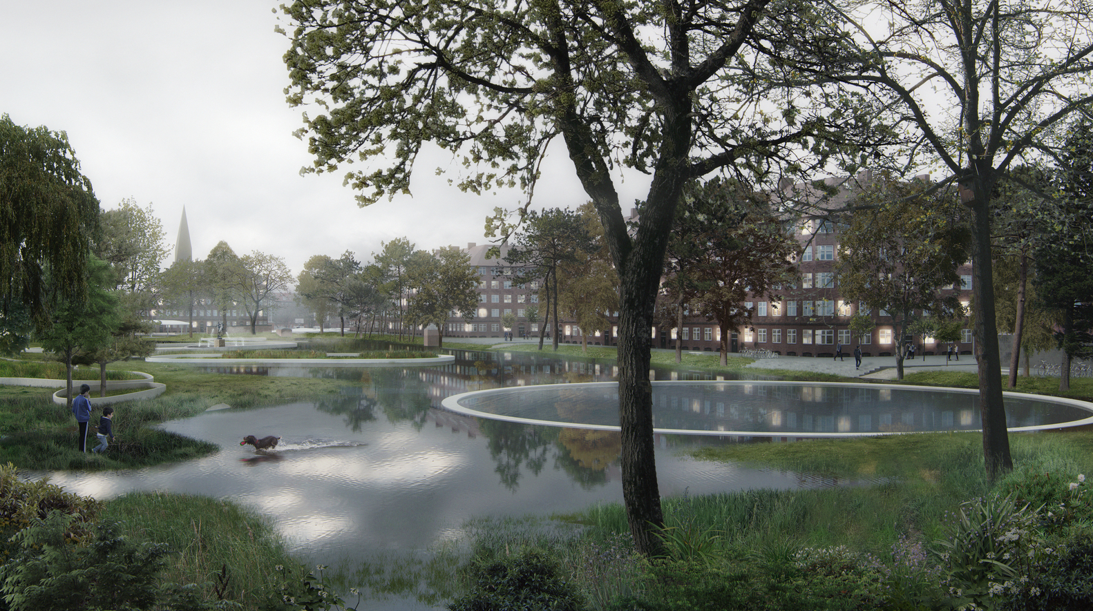 哥本哈根新景观规划解决城市洪水