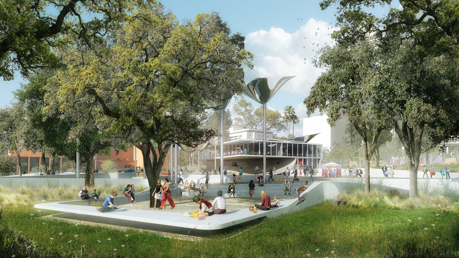 洛杉矶城“50公园计划”第二个公园设计花落OMA、MLA和IDEO设计团队