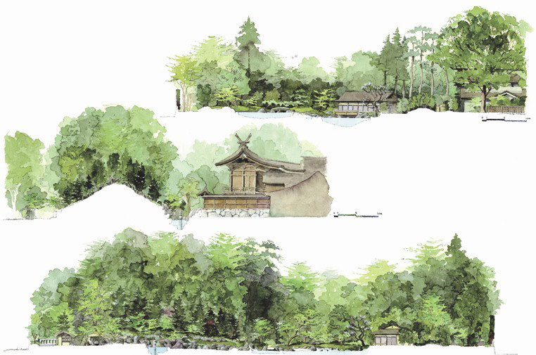 日本寒川神社花园景观赏析