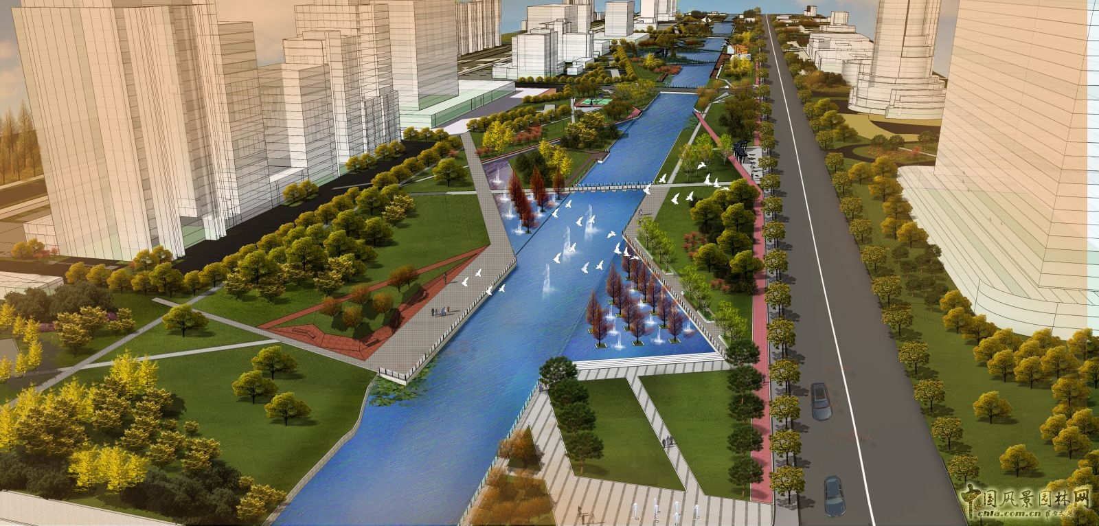 2016园冶杯：都市绿纤维---徐图港绿化景观改造工程