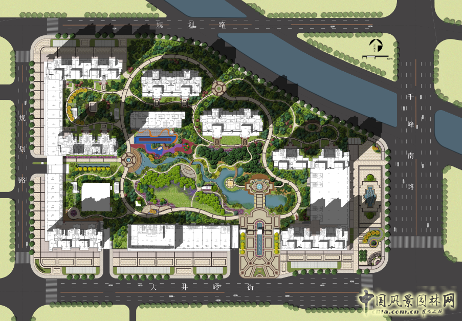 2016园冶杯:太原公园五号住宅小区景观规划设计