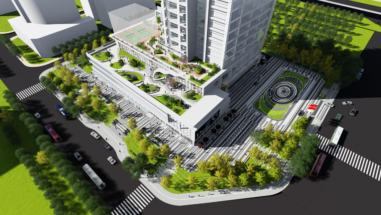 臣国际:武汉建工科技中心项目园林景观设计_公