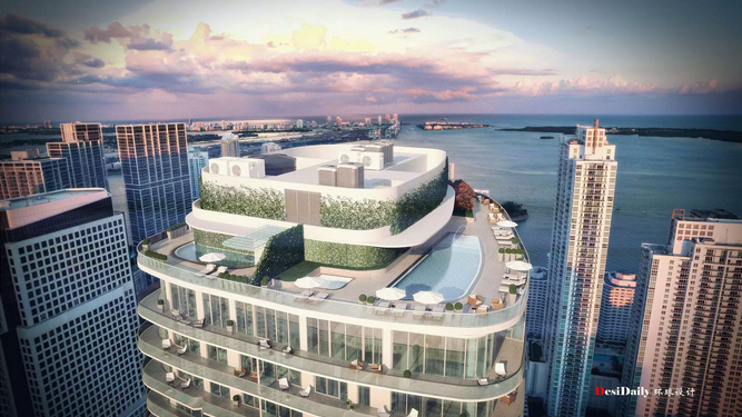 360°环形大阳台的极致奢华海景公寓