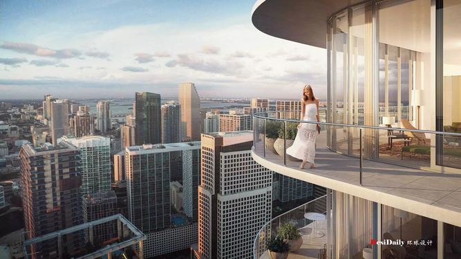 360°环形大阳台的极致奢华海景公寓