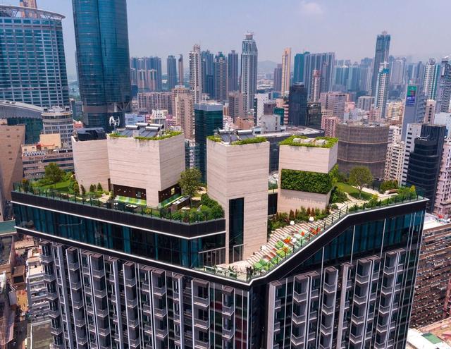 繁华都市的屋顶活力空间——香港空中花园