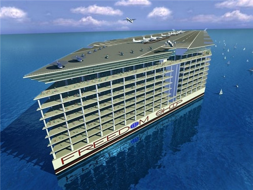 美国设计师预计3年建造完成海上最大漂浮城市
