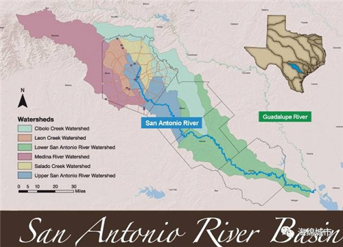圣安东尼奥河项目城市水系的海绵化改造