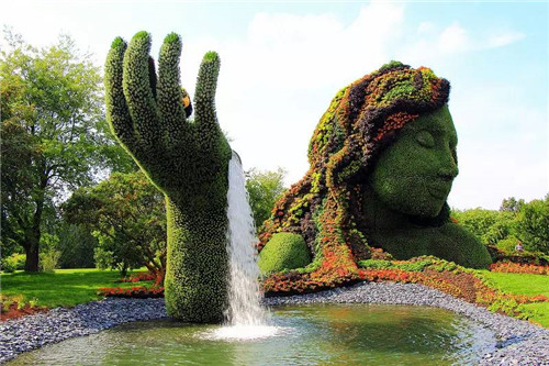 植物雕塑的城市景观你见过吗？