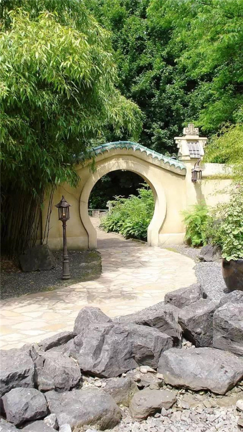 中式古典园林庭院景观竹韵