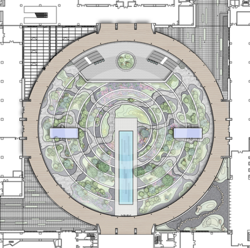 园冶杯参赛项目：泰康商学院庭院景观设计
