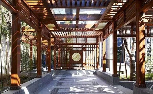 民宿设计——这样的长廊才是中式韵味的代表