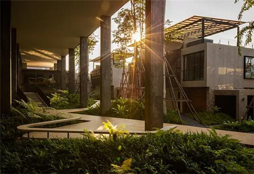 TROP作品：雨林边缘的度假村住宅景观设计