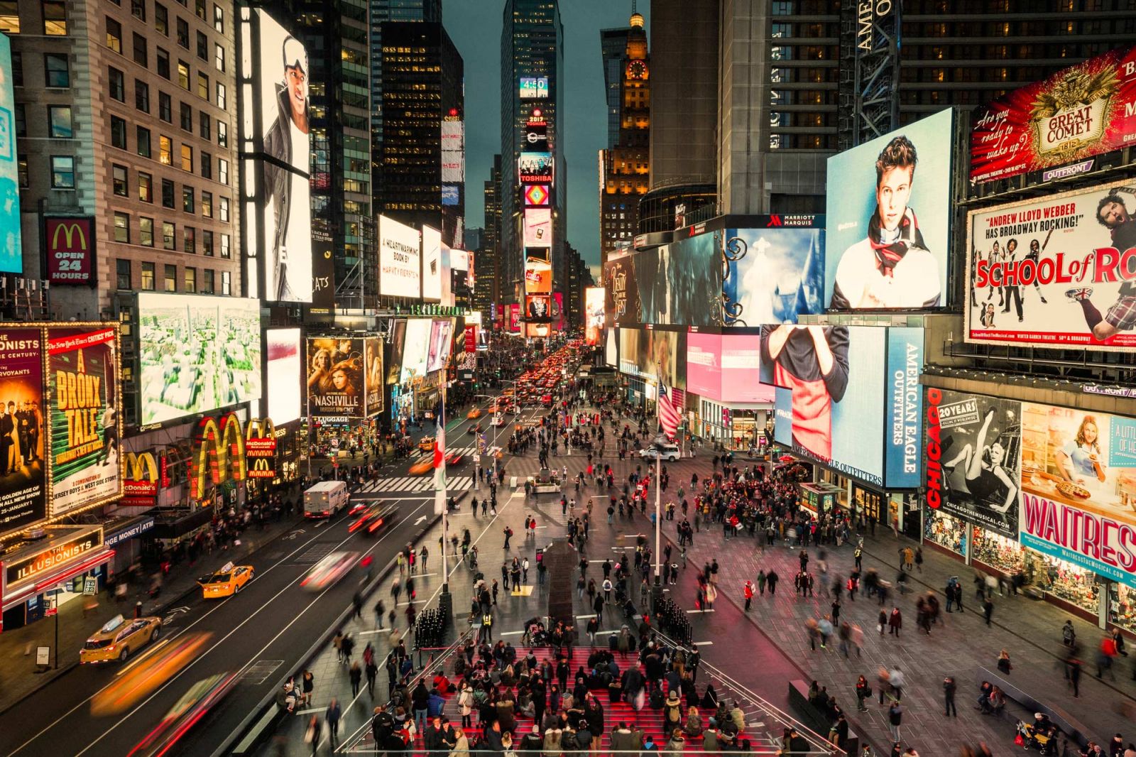 令公共空间倍增的纽约时代广场改造