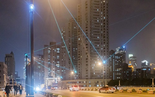 上海恒丰路桥景观灯光改造
