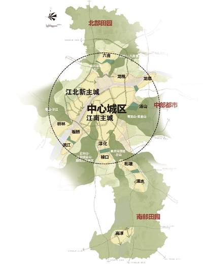 南京市城市总体规划草案出炉 确定两个主城