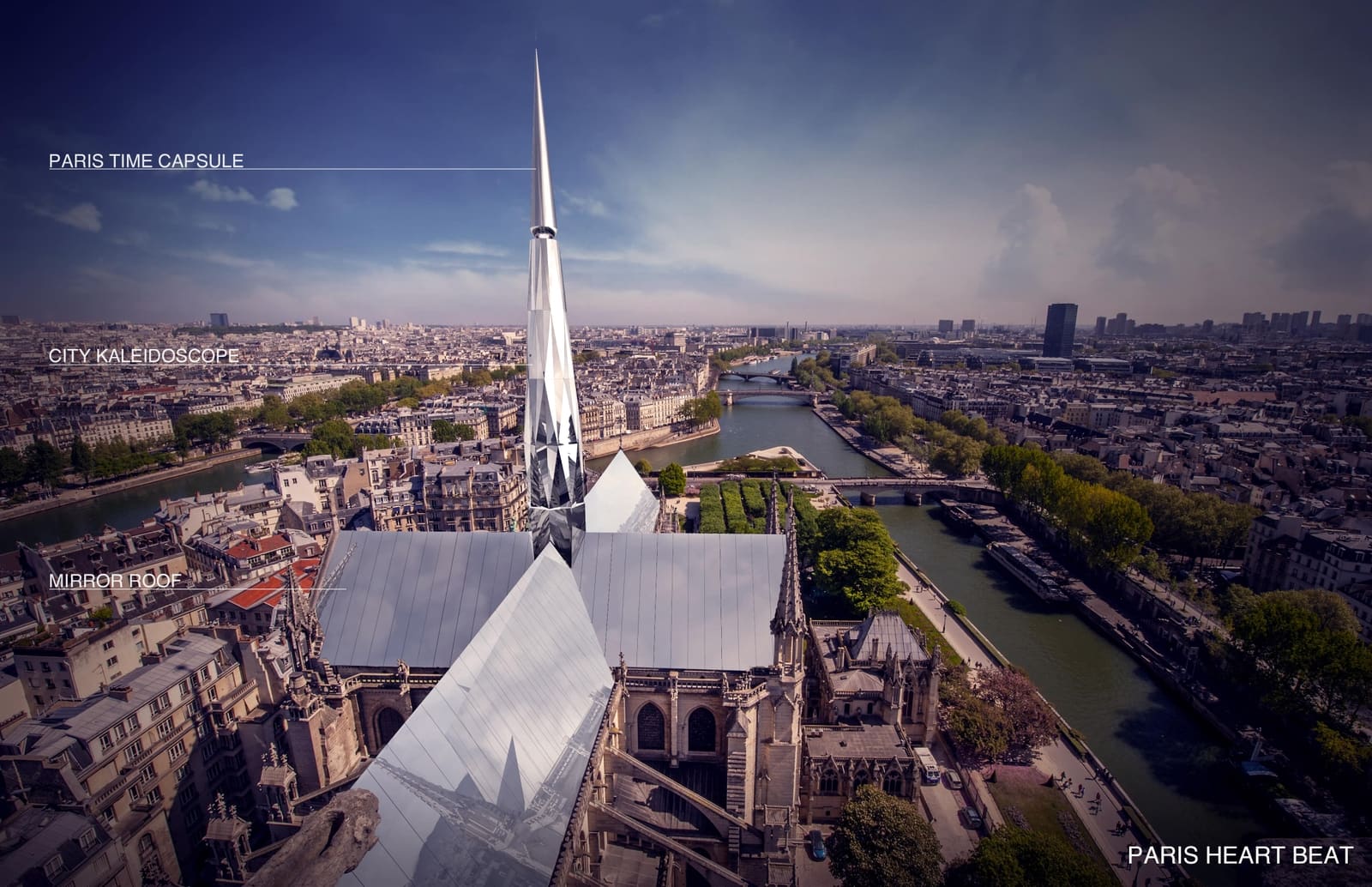 巴黎圣母院屋顶设计大赛中国建筑师方案获冠军