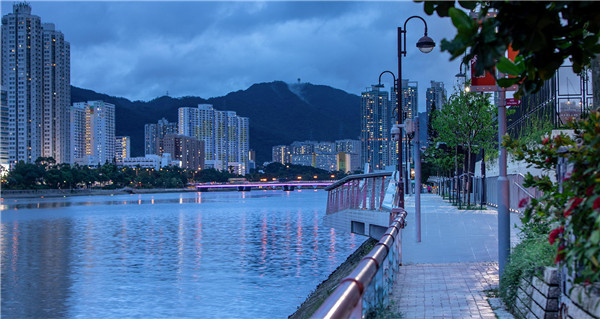 充满活力的散步道活动场所——香港沙田滨河栈道
