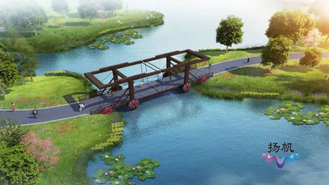 扬州世园会建设取得新进展 11座景观桥梁主体完工