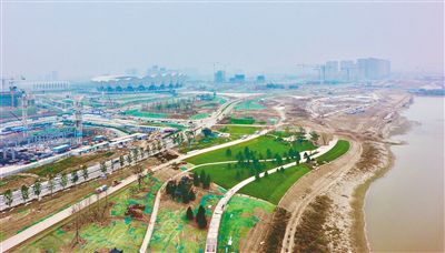 西安奥体中心灞河两岸景观项目建设顺利推进