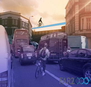 伦敦的“空中自行车道”(组图)