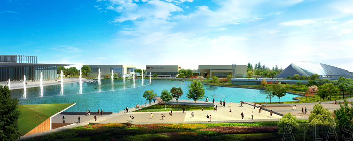 天津市文化中心景观规划设计 2010年 