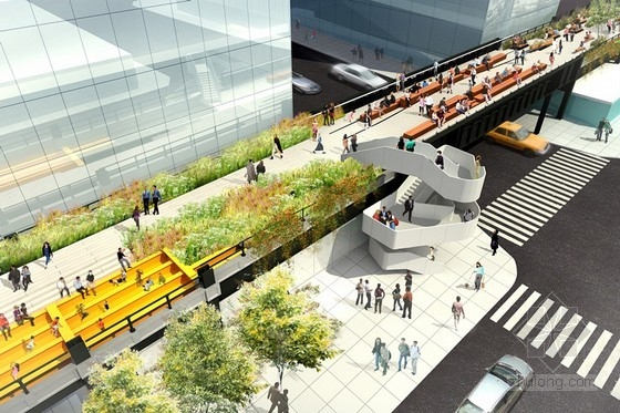James Corner等设计的纽约高线公园第三阶段项目设计方案